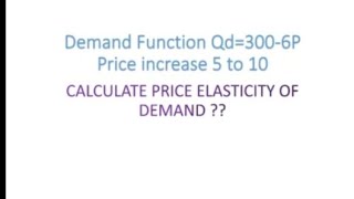 calculating elasticity of demand [upl. by Ahsei]