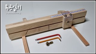 mini precision crosscut sled jig for table saws woodworking [upl. by Retsevlys45]