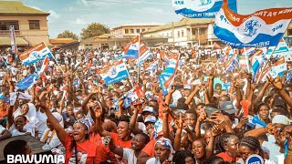 Abossey Okai goes crazy as Bawumia pulls massive crowd during campaign trip [upl. by Eemyaj]