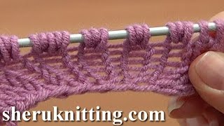 Increase Knit 1 Yarn Over Knit 1 [upl. by Adnam]