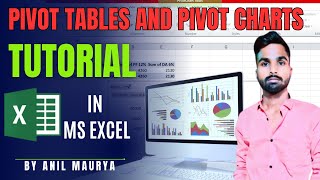 Introduction to Pivot Tables Charts and Dashboards in Excel  Pivot Table Example Video Tutorials [upl. by Odlanyer449]