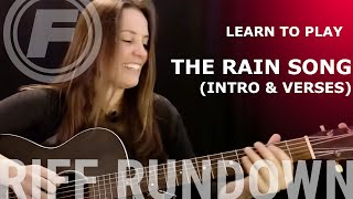 Learn to Play quotThe Rain Songquot Intro and Verses by Led Zeppelin [upl. by Pepita]