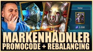 Raid Shadow Legends  Markenhändler UPDATE  Häuptling und Gurgoh Rebalancing  Promocode [upl. by Ryhpez]