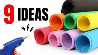 9 AMAZING FOAM SHEET DIY CRAFT IDEAS  AMAZING DIYS WITH FOAM [upl. by Lehcir]