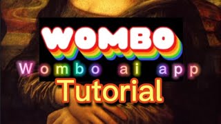 Wombo ai Tutorial  How to use Wombo app [upl. by Ula86]