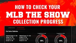 MLB The Show 23 How To Check How Many Stubs YOU Need to FINISH Collections [upl. by Ennairda]