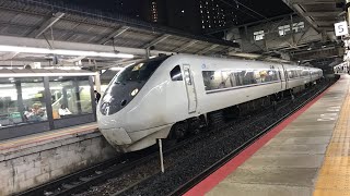 【日曜夜限定‼️通特「らくラクびわこ」送り込み回送】681系（W12編成）草津駅4番のりば逆発車【響く東芝GTO】 [upl. by Niela]