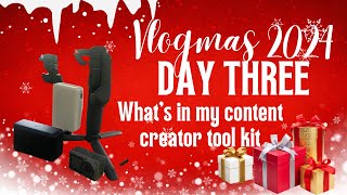 Vlogmas Day 3 What’s in My Content Creator Kit 🎥✨  MustHave Gear for CreatorsCranberry TV [upl. by Heer]