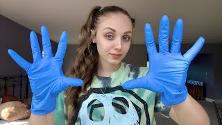 ASMR  Glove TryOn Haul 🧤Latex Vinyl Rubber Gloves amp More [upl. by Inamik674]