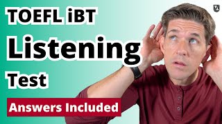 TOEFL iBT Listening Practice Test With Answers [upl. by Trelu446]