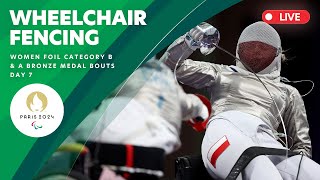 Wheelchair Fencing  Womens Foil Bronze Medal Matches  Day 7 [upl. by Werbel]