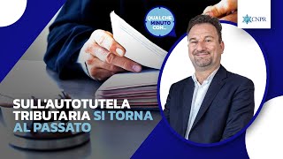 Andrea Bongi  Sullautotutela tributaria si torna al passato [upl. by Hepsibah]