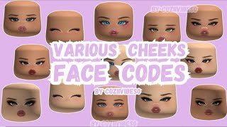 Berry Avenue Face Codes 2nd New Cheeks Variant Gallery Skintones 💜  roblox Bloxburg brookhaven [upl. by Venable]