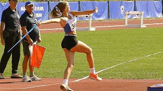 Javelin Throw Technique in Slow motion 120 fps [upl. by Zanas]