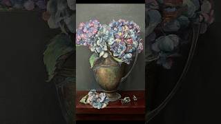 ￼PAINTING HYDRANGEAS a stepbystep approach ArtTutorial￼ FloralPainting ClassicalPainting ￼ [upl. by Eigla]