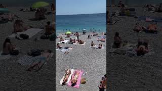 Hot beach in Nice Nice France Beach Nice France Walking Tour [upl. by Viridi]