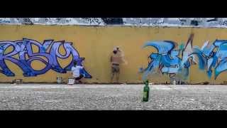 Graffiti Berlin Ghostbusters  Timelapse 2014  Reboe Pyser Zorn [upl. by Aeriell]