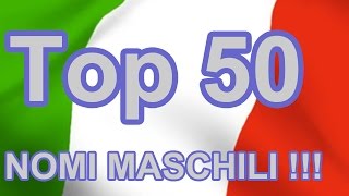 Top 50 NOMI MASCHILI ITALIANI [upl. by Gleda]