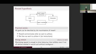 A short course on reinforcement learning Lecture 1 by Hugo Touchette [upl. by Cilo]