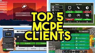 Top 5 Clients For Minecraft Bedrock 120 FPS BOOST [upl. by Olney776]