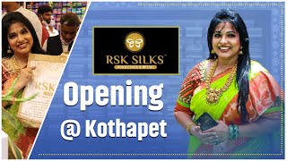 RSK Silks Opening Kothapet  Vlog  Haritha Jackie  Infinitum Media [upl. by Zolner]