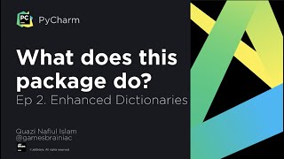 What does this package do  Episode 2 Enhanced Dictionaries defaultdict and Counter [upl. by Kristi590]