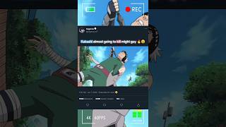 The moment when kakashi almost going to kill might guy🔥😮naruto narutoshippuden viral boruto yt [upl. by Ellenahc]