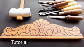 Tutorial wood carving new model design [upl. by Cullie]