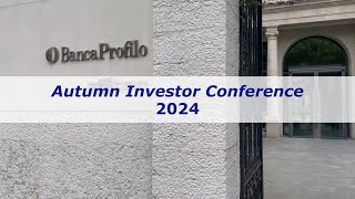 Autumn Investor Conference 2024 [upl. by Ataner]