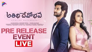 Atithi Devo Bhava Movie Pre Release Event LIVE  Aadi Sai Kumar  Nuveksha  Telugu FilmNagar [upl. by Ennovahc]