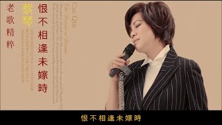 恨不相逢未嫁時  蔡琴 Tsai Chin [upl. by Edasalof50]