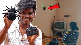 Wall Climbing Rc Spider Unboxing and Testing My Mother  Mom Reaction 😂 [upl. by Cerelly699]