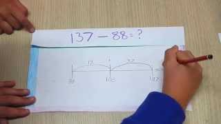 subtraction number line video [upl. by Dnomed]