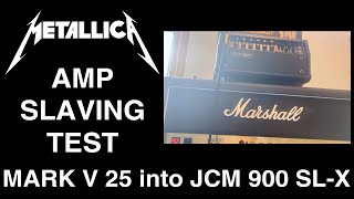 Metallica Guitar Tone Test  Slaving a Mark V 25 into a Marshall [upl. by Barbara98]