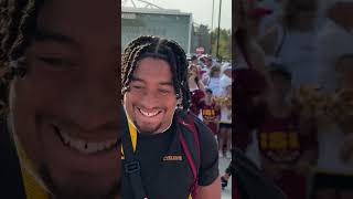 Rocco Becht Matt Campbell and the team have arrived in Ames Beat Baylor football shorts viral [upl. by Domph]