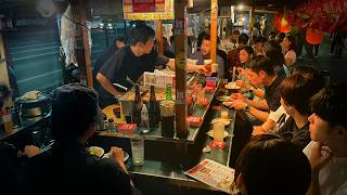 Foreign Exchange Student run Yatai in Fukuoka Japanese Food Stall [upl. by Butterworth]