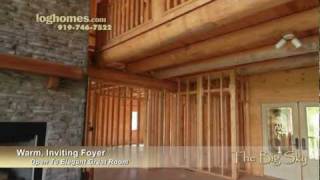 Big Sky Log Cabin Virtual Tour by eLoghomescom [upl. by Rollecnahc75]