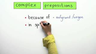 Complex prepositions  Englisch  Grammatik [upl. by Dutch]