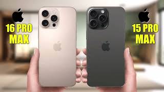 iPHONE 16 PRO MAX VS iPHONE 15 PRO MAX [upl. by Gnivre]