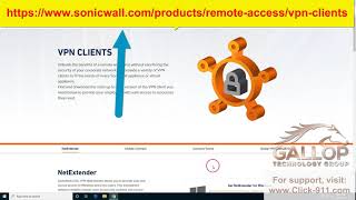 Sonicwall NetExtender VPN software download and install [upl. by Yelrah]