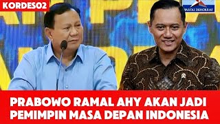 Didepan SBY Prabowo Subianto Ramalkan Suatu Saat AHY Akan Menjadi Pemimpin Nomor Satu di Indonesia [upl. by Ahseinar]