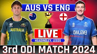 Live Australia vs England 3rd Odi Match  Today Live Cricket Match  Eng vs Aus Live Cricket odi [upl. by Daney]