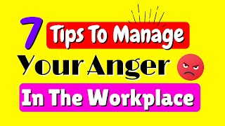 Managing ANGER at work  WELLNESS in Life [upl. by Rahal411]