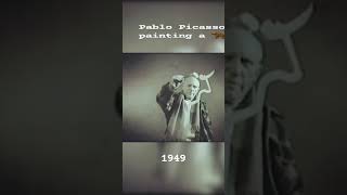 An original video of Pablo Picasso at work painting a quotBullquot  1949 [upl. by Whitelaw]