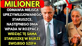 MILIONER ODMAWIA MIEJSCA UPRZYWILEJOWANEGO STARUSZCE NASTĘPNEGO DNIA WPADA W ROZPACZ WIDZĄC TĘ [upl. by Eivi]