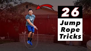 26 Jump Rope Tricks  Beginner to Advanced [upl. by Birch]