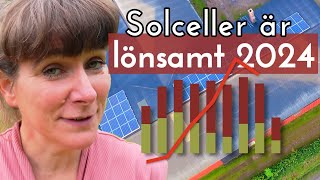 Våra solceller  Ekonomi och produktion  Första halvåret 2024 [upl. by Horvitz7]