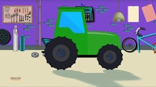 Traktor Autogarage  landwirtschaftliche Fahrzeuge für Kinder  Tractor Car Garage  Kids Tv Channel [upl. by Danyette]