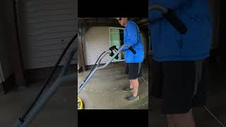 Cleaning a back porch that was Disgusting shorts pressurewashing powerwashing [upl. by Ametaf]