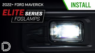 How To Install 2022 Ford Maverick AddOn Fog Light Kit  Diode Dynamics [upl. by Patnode]